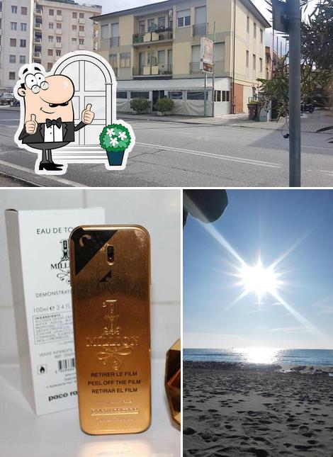 La esterno e alcol del ristorante
