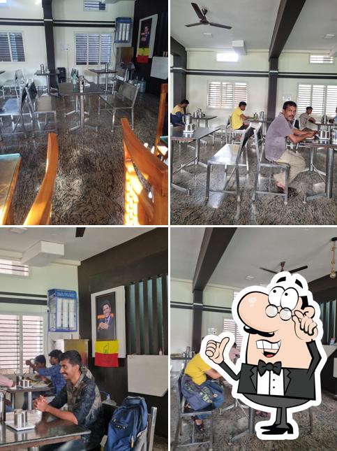 The interior of Appu Biriyani Restaurant