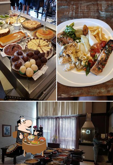 Comida em Restaurante Casa Amarela