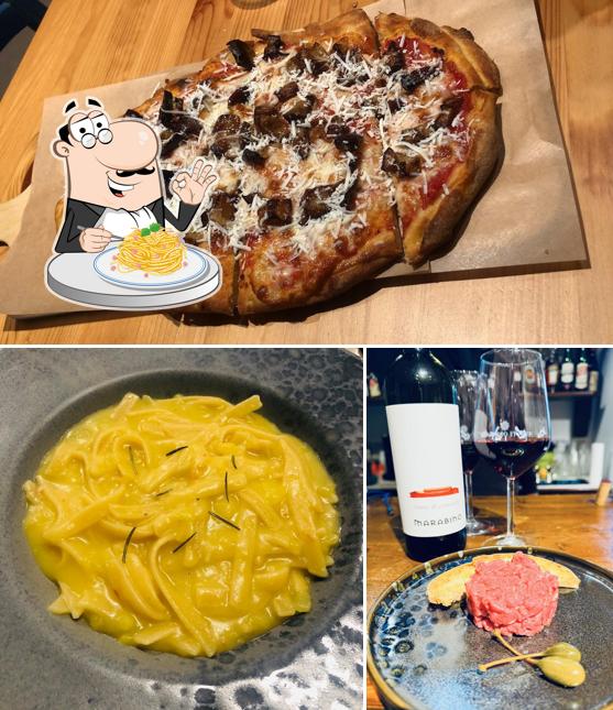 Spaghetti alla carbonara al Arricrìu enoteca bistrot