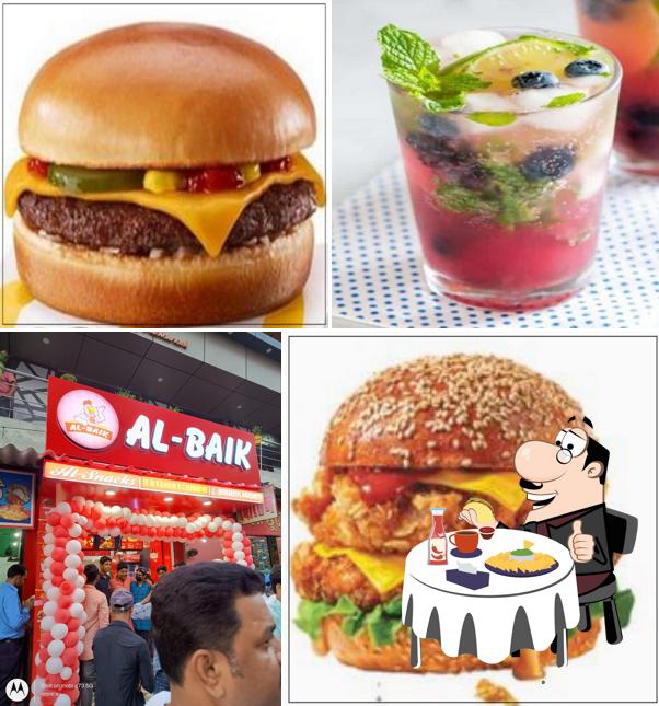 Get a burger at AL-SNACKS