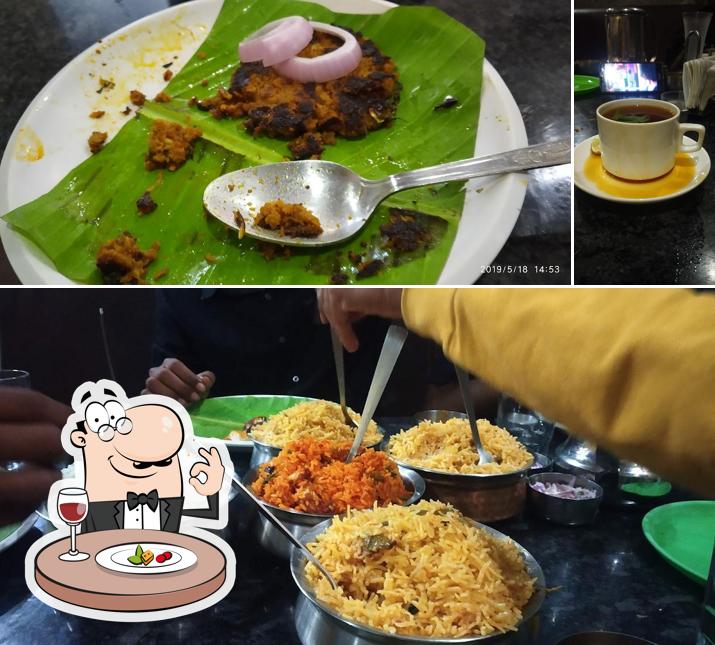The restaurant's food and beverage