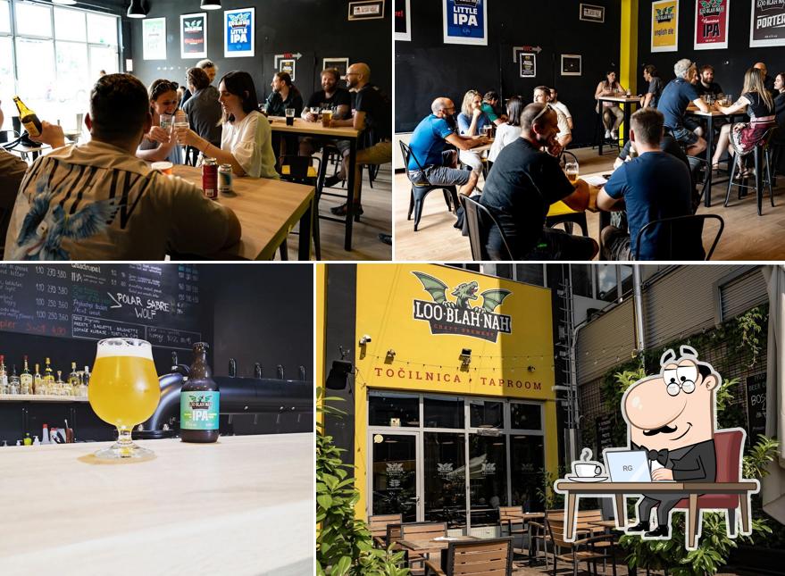 Dai un'occhiata agli interni di LOO-BLAH-NAH Craft Brewery - Cafe
