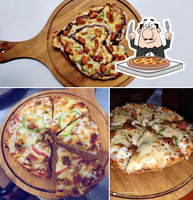 Order pizza at Milk shake lounge