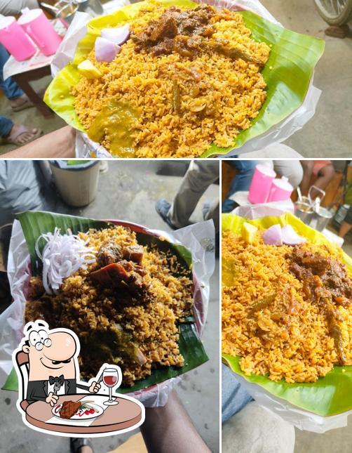 Order meat meals at Raheem pulav