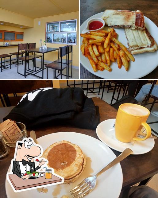 The photo of The Orange Door’s food and interior
