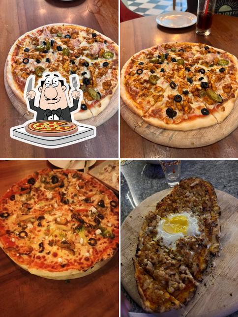 Get pizza at Toast Club and Kitchen