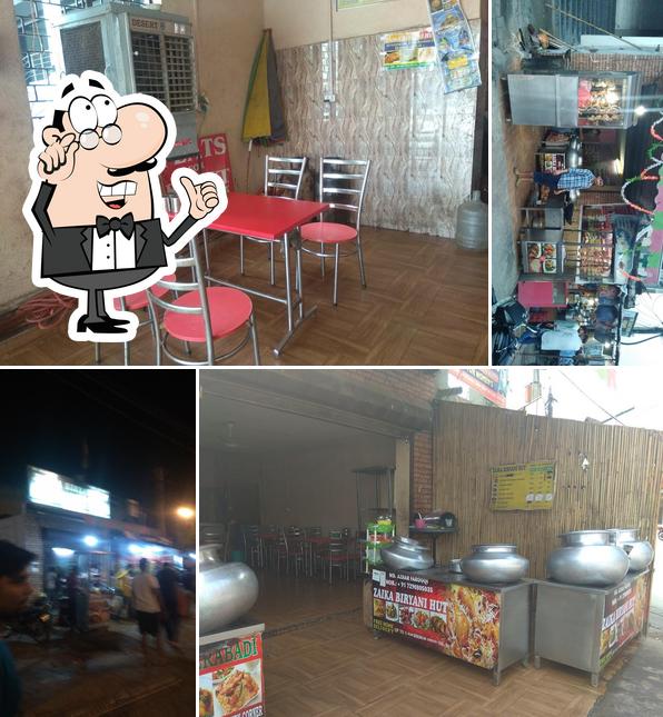 The interior of Zaika Biryani Hut
