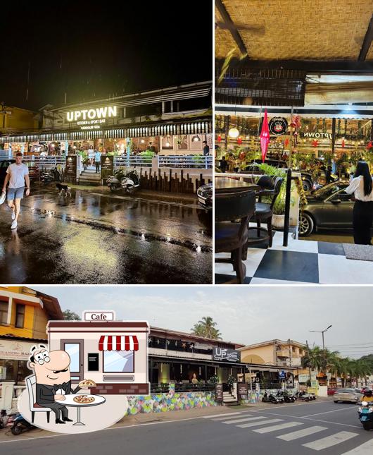 Enjoy the view at the outside area of UPTOWN- Multi Cuisine Restaurant - Pub - Sports Bar