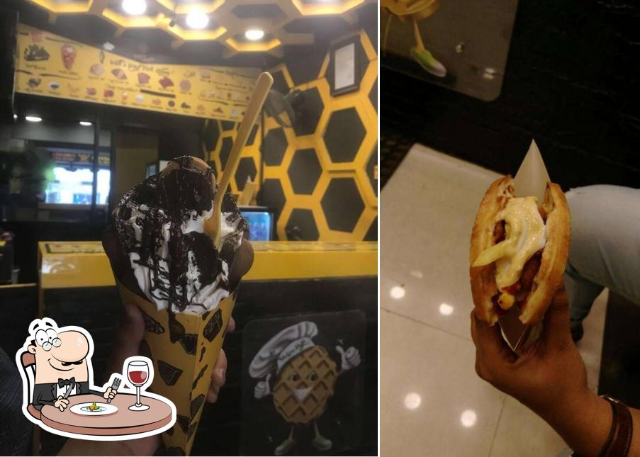 Food at Belgian Waffle Factory