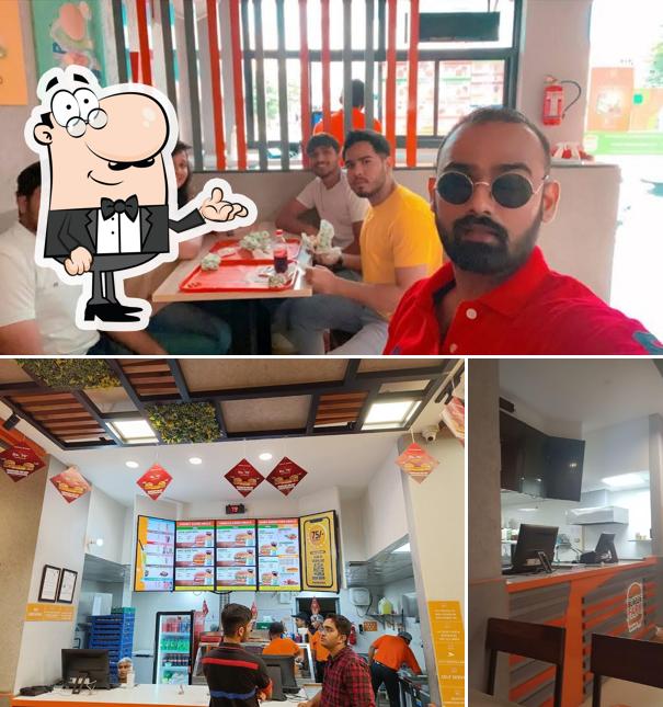 The interior of Burger Farm