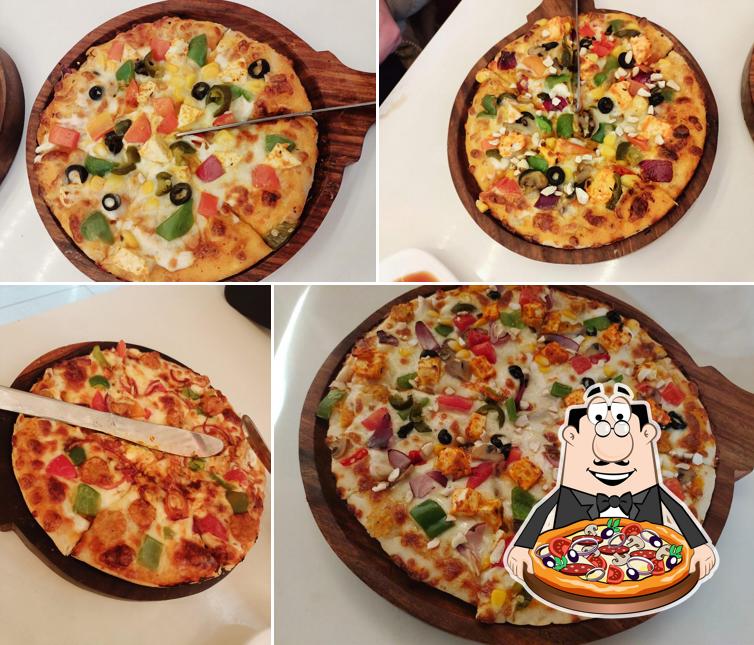 Pick different types of pizza