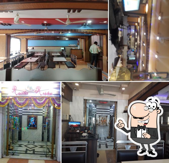 The interior of RADHA KRISHNA veg Restaur pare east opp adarsh petrol pumpant