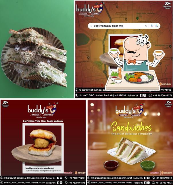 Food at Buddy's Vadapav & Sandwich