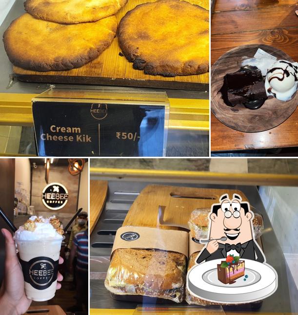 Chocolate cake at HeeBee Coffee