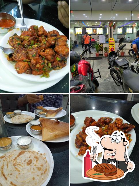 Pick meat meals at Sri Darshini pure veg Hotel