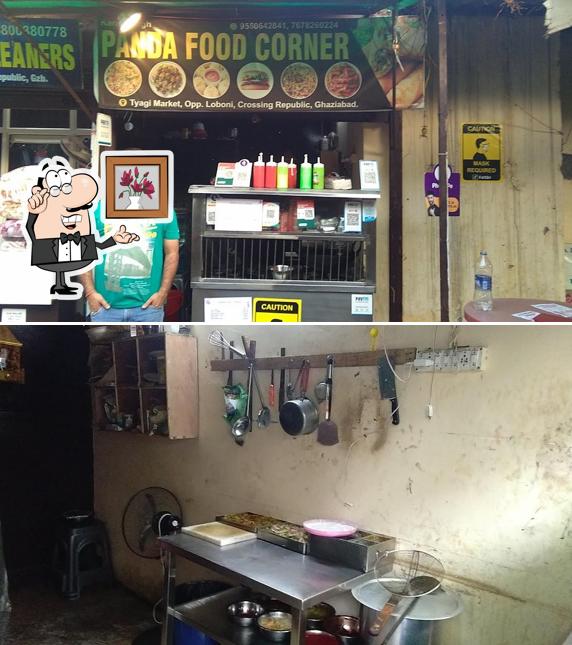 The interior of panda food corner