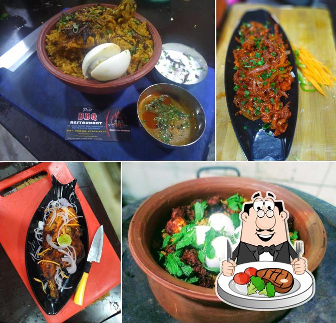 The Port BBQ provides meat dishes