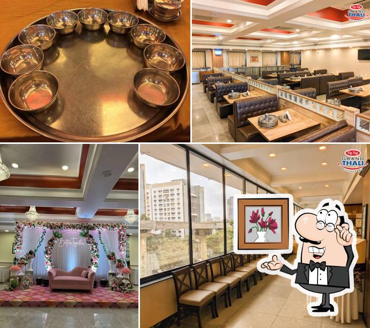 The interior of Grand Thali Restaurant