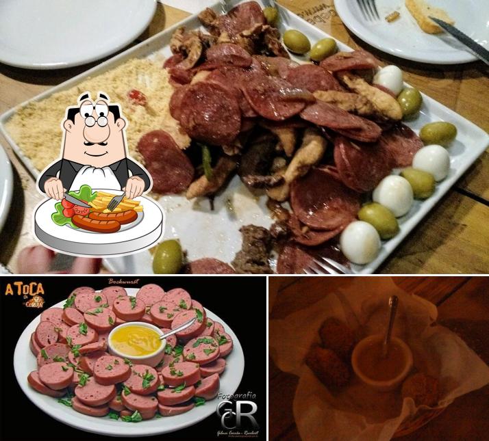 Platos en A Toca da Coruja- Cervejas Especiais