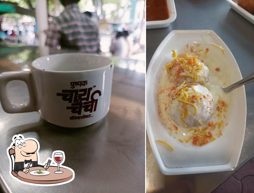 Food at Pushpak Chai Pe Charcha