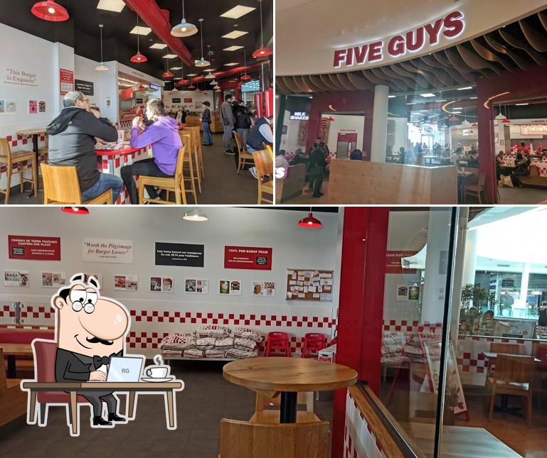 L'intérieur de Five Guys Dijon Toison D'or