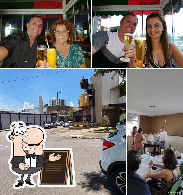 O exterior do Ganisa - Restaurante e Pizzaria