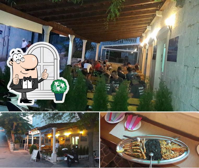 Dai un’occhiata alla foto che mostra la esterno e cibo di Konoba Top
