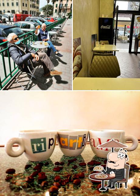 La foto della esterno e cibo di Caffè Nero Bollente