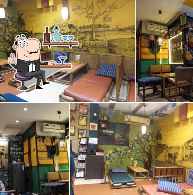 The interior of Nukkad Tea Cafe