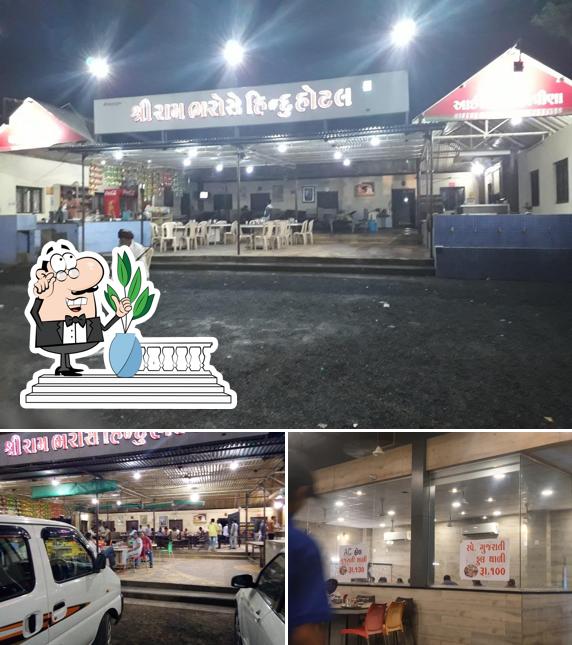 This is the image depicting exterior and interior at Shri Ram Bharose Hotel