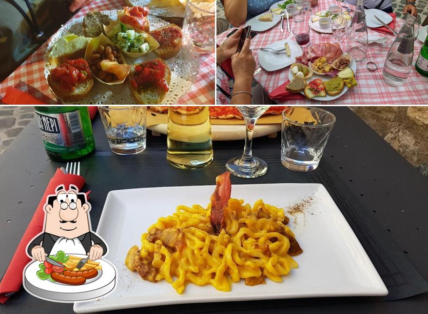 Cibo al Ristorante La Francigena Bolsena