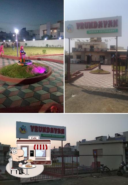 The exterior of Vrundavan Garden Restaurant