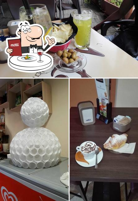 Questa è la foto che mostra la cibo e alcol di Coffee Hour