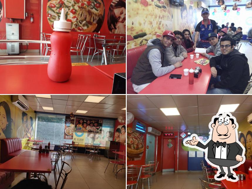 The interior of Domino's Pizza Urban Estate II, Hisar