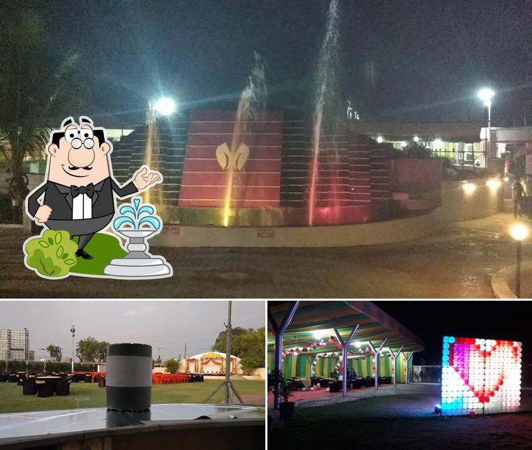 Enjoy the view outside Hotel Meghnand ( Lawns and Pure veg Restaurant )