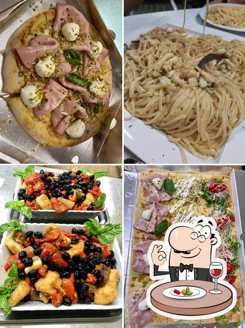 Cibo al Pizzeria- Rosticceria - paninoteca “L’incanto” Pizza Al Taglio Servizio a domicilio per il menù clicca su “sito web”