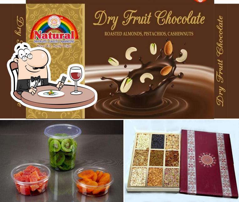 Food at Natural Dry fruits Sweets & Namkeen(sugar Free sweets)