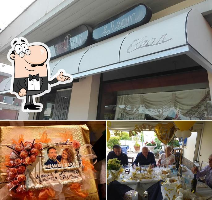 Tra le diverse cose da Bar Pasticceria Elean si possono trovare la interni e torta