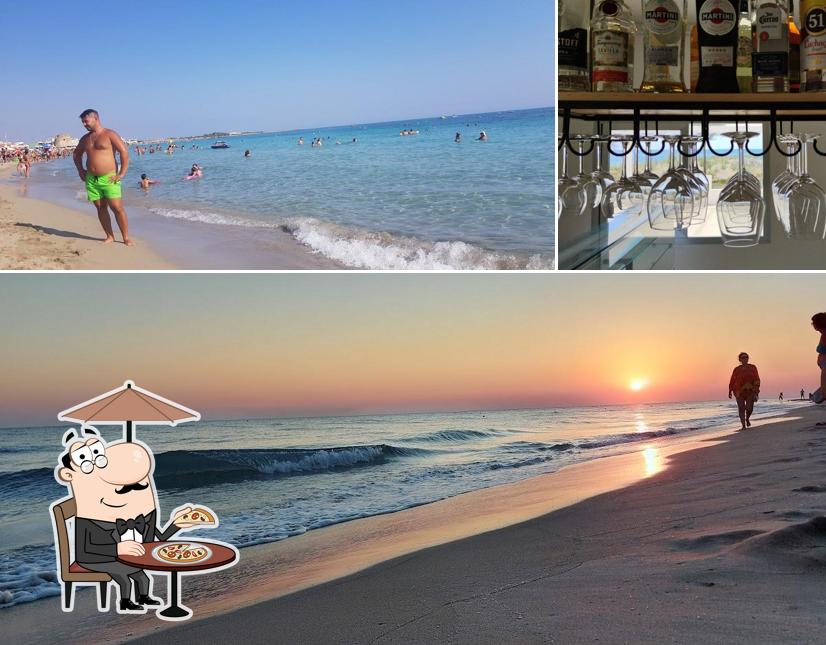 La foto di esterno e birra da SunSet Beach Torre Mozza