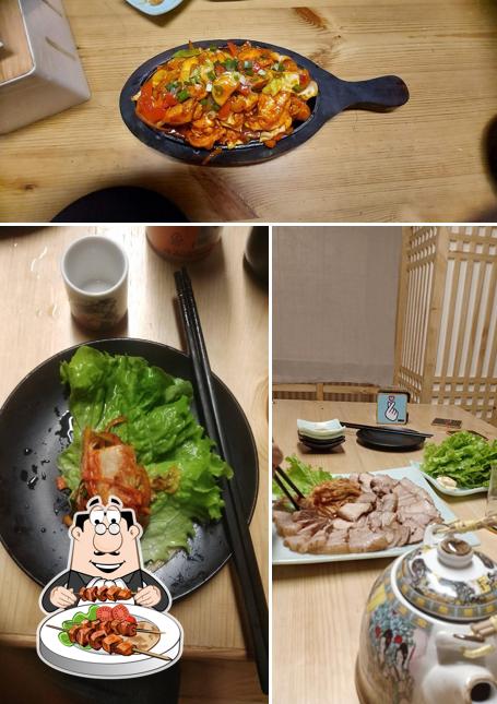 Food at Gangnam korean restaurant