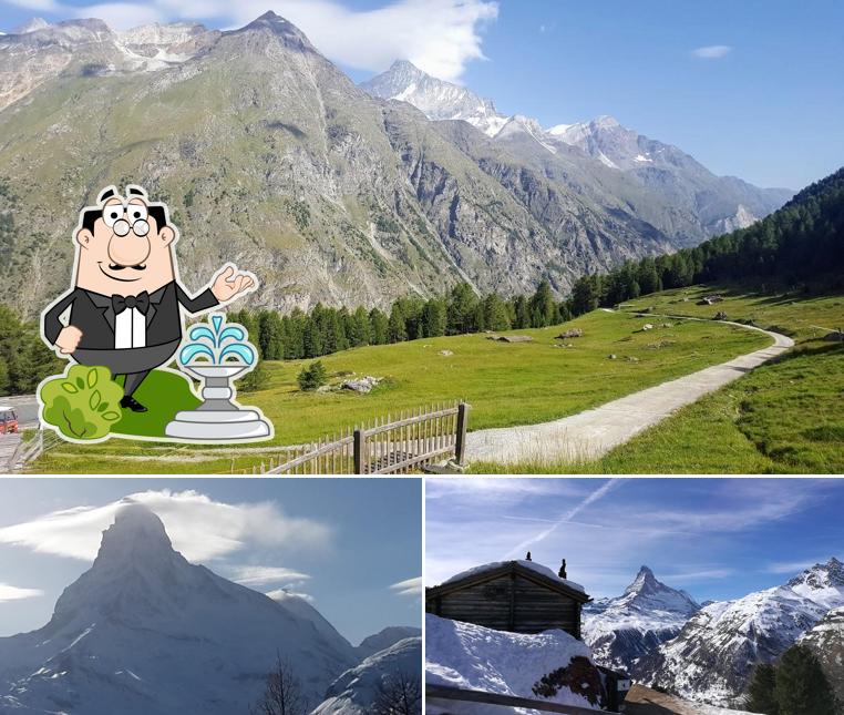 L'area esterna è una caratteristica importante di Tufternalp Restaurant