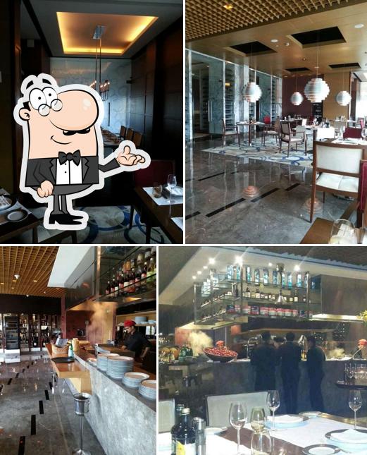 The interior of Zanotta - The Leela Ambience Gurugram