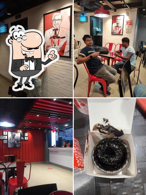 The interior of KFC