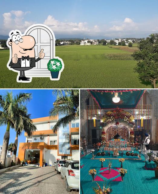 The exterior of Hotel Guru Surbhi