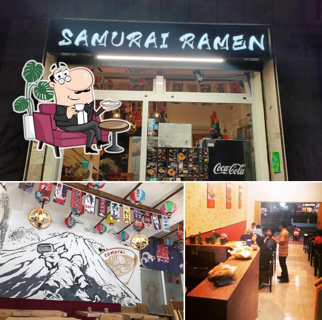 La immagine di interni e bevanda da Samurai Ramen