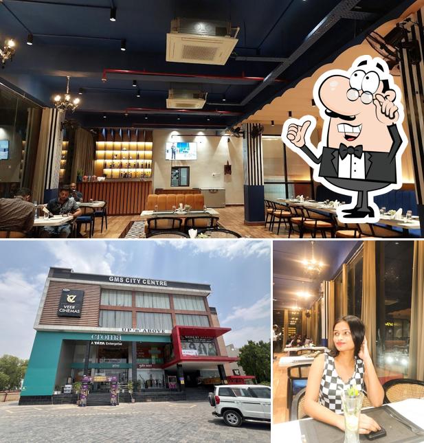 The restaurant's interior and exterior