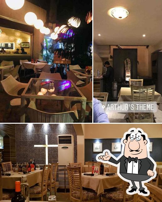 Take a seat at one of the tables at Arthur's Theme