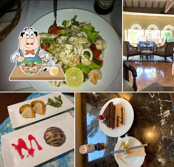 Greek salad at Banyan Tree Restaurant - Taj holiday village