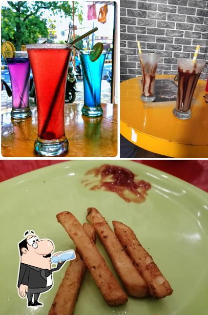Among different things one can find drink and food at Street treat